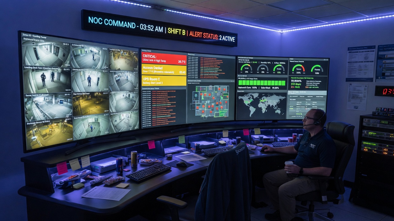 24x7 facility monitoring and protection operations center