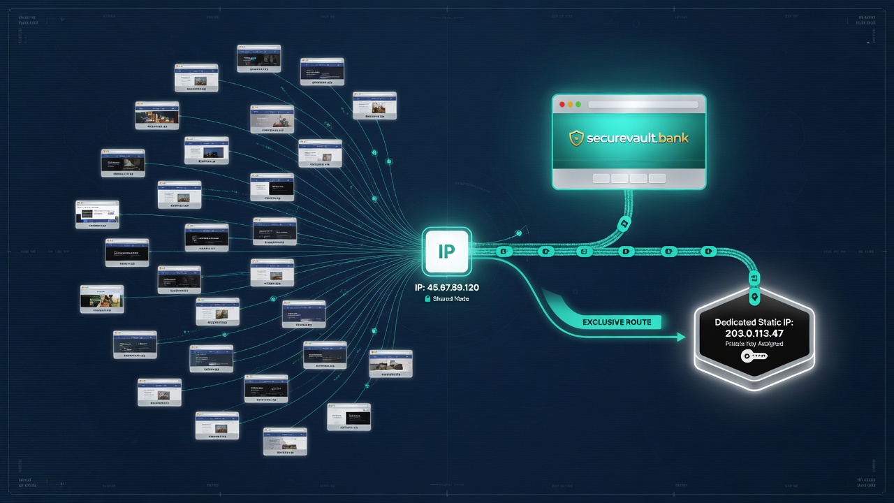 Shared hosting IP with optional dedicated static IP add-on