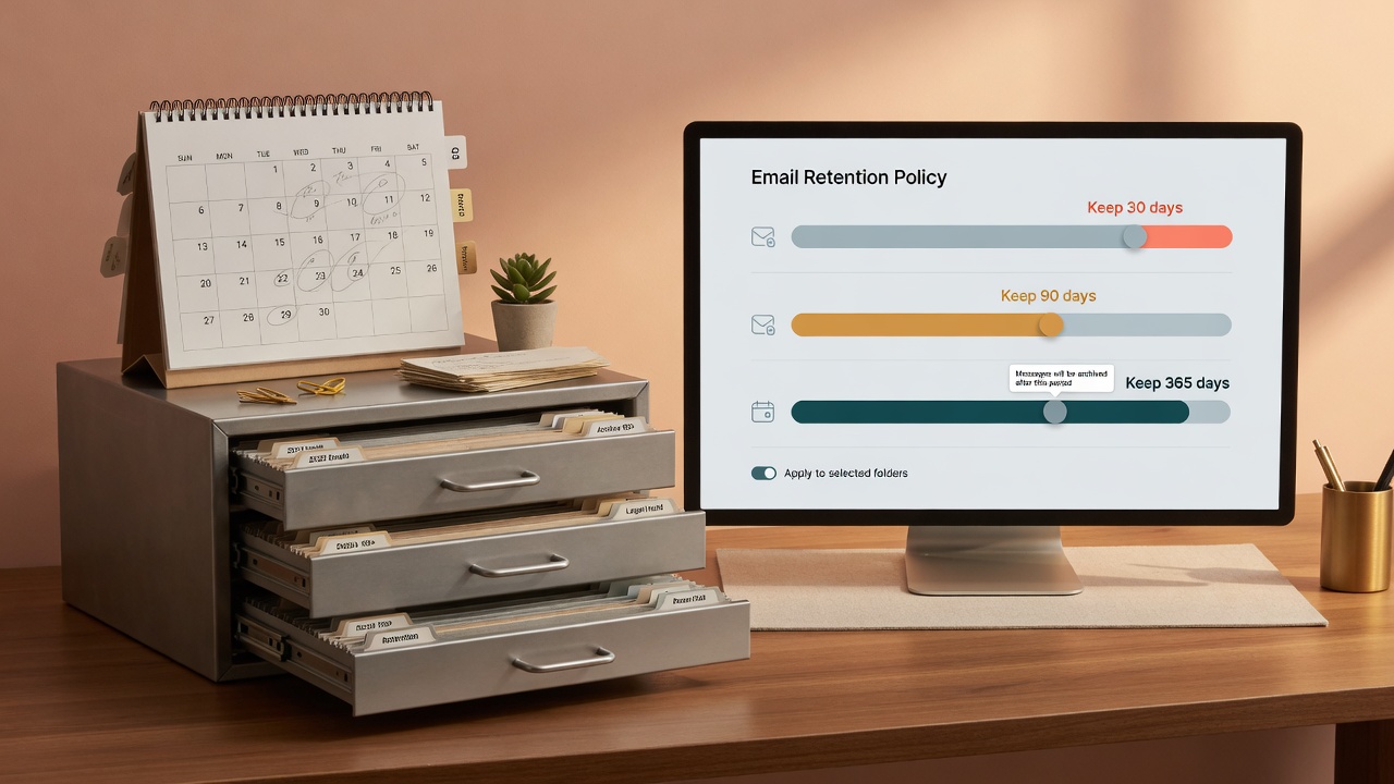 Retain and keep email for a selected number of days
