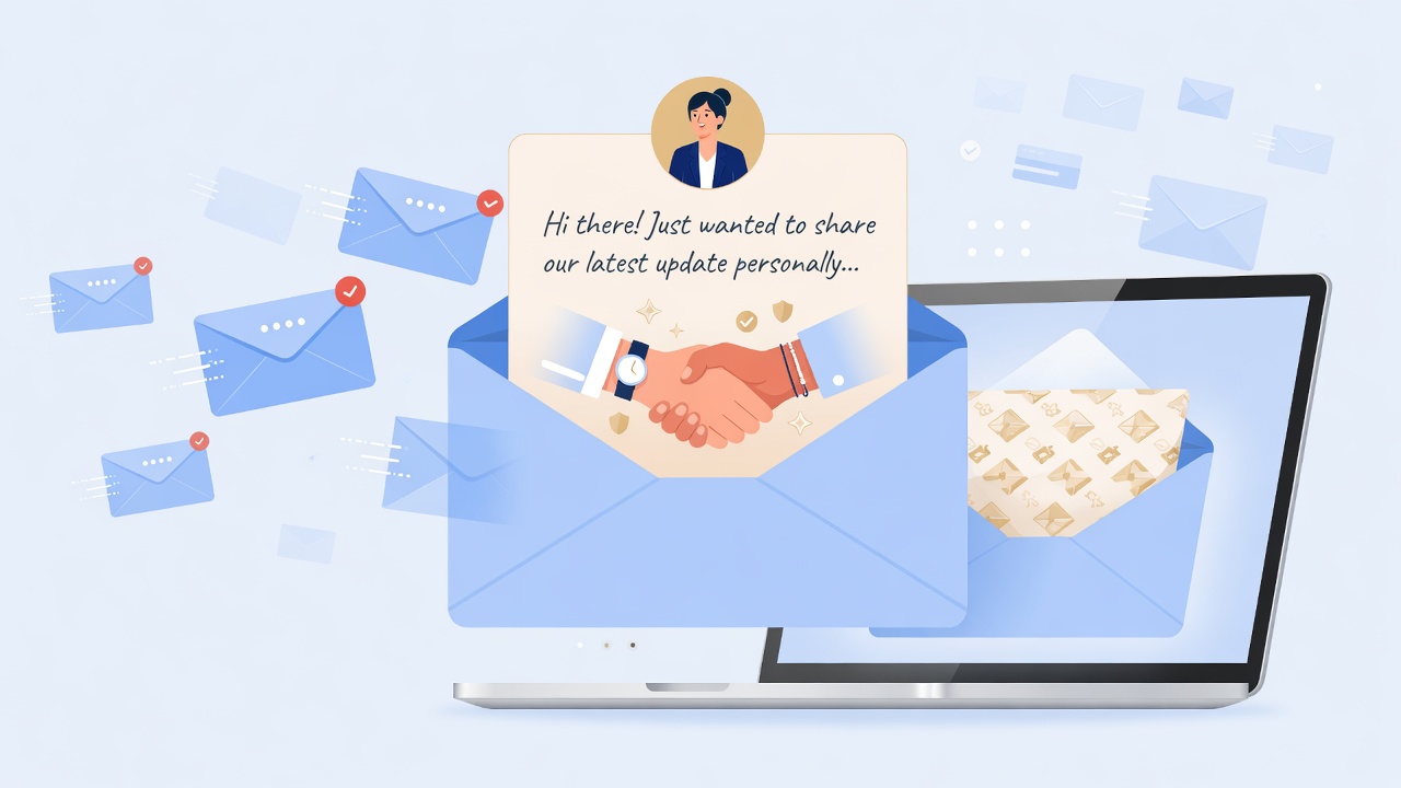 Personal email notifications from your business