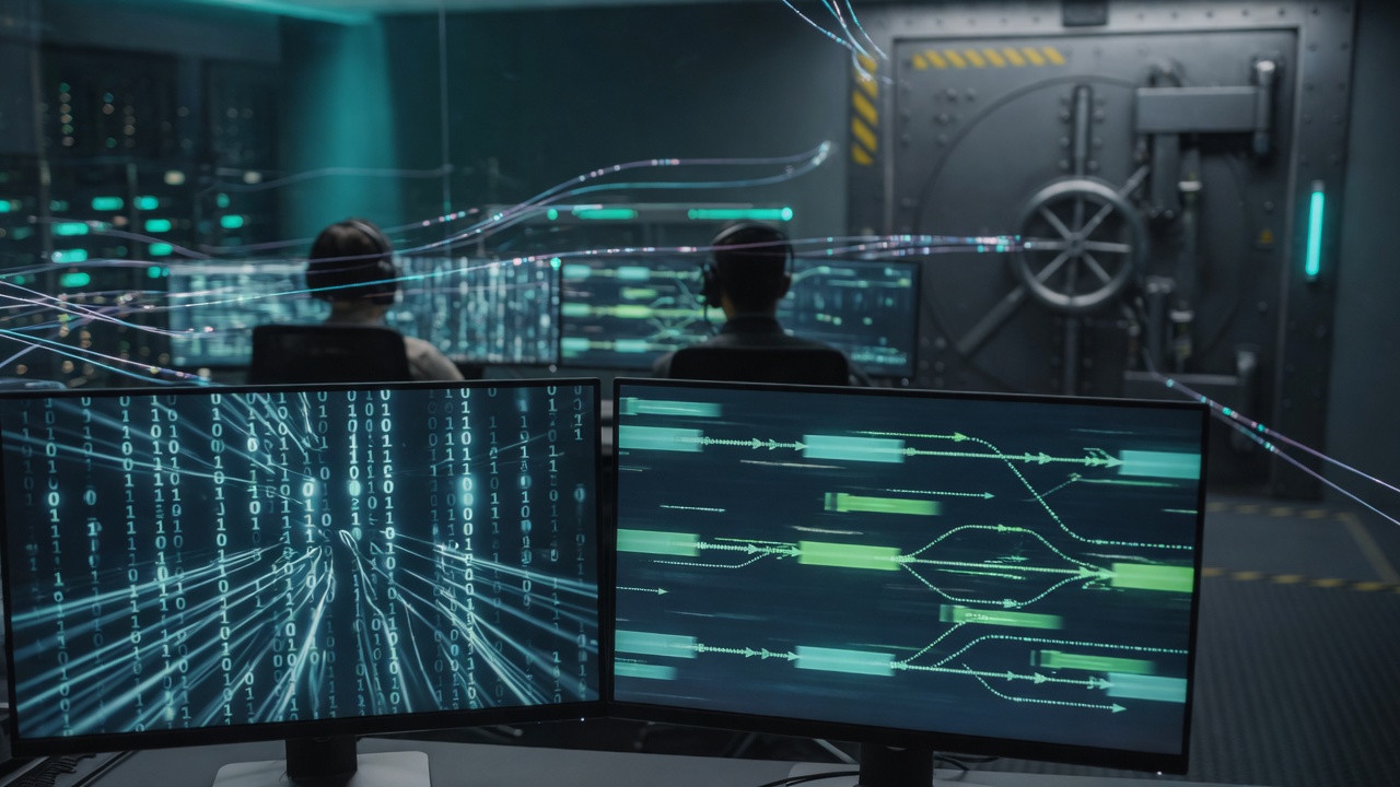 Multi-flow data processed at binary speed